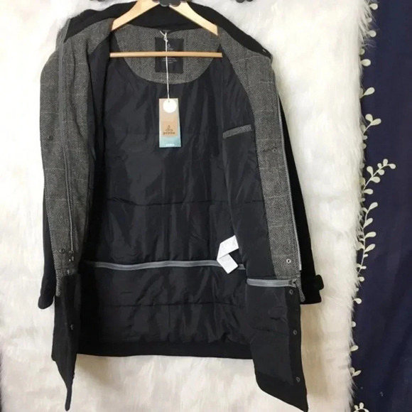 Prana Insulated Wool Blend Caprise Gravel Jacket - Picture 4 of 8